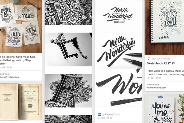 Designers to follow on Pinterest - Typography