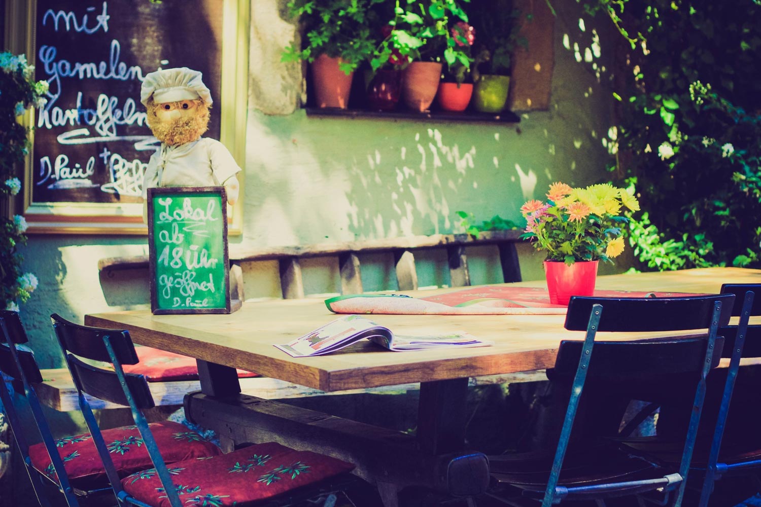 Table at a restaurant